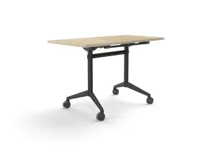 OL Modulus Flip Table with Rectangle Top All Black Frame thumbnail 2