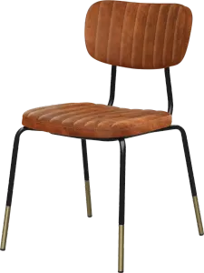 FL Tiramisu Velvet Upholstered Black Leg Brass Tip Hospitality Function Chair thumbnail 2