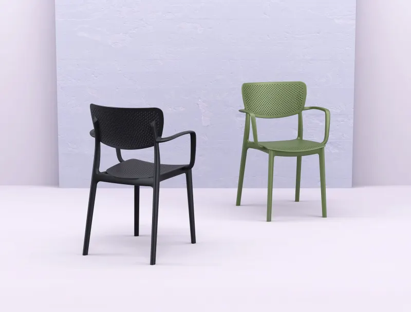 FL Loft Stackable Hospitality Outdoor Armchair