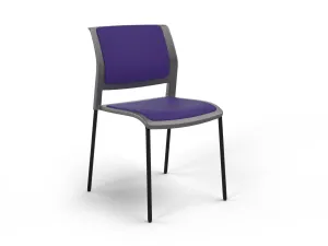 OL Game Fabric Upholstered Charcoal Shell Breakout Chair -4 Legs thumbnail 13