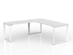 OL Anvil Melamine Top Metal Frame Office Desk with Return thumbnail 18