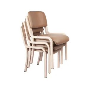 MA Aliwood Aluminium Framed Stackable Side Chair thumbnail 3