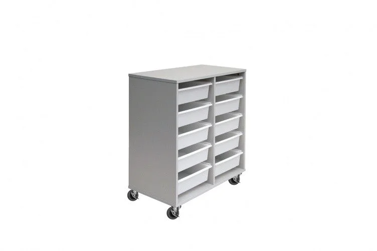 DD Cameby 10 Mobile Tote Box Melamine Trolley