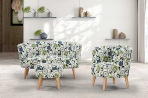 BT Stamford Digital Print Fabric Upholstered 2 Seater Sofa thumbnail 4