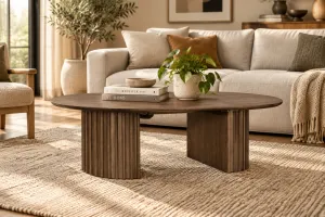 MD Hobart Solid Timber D End Coffee Table thumbnail 2