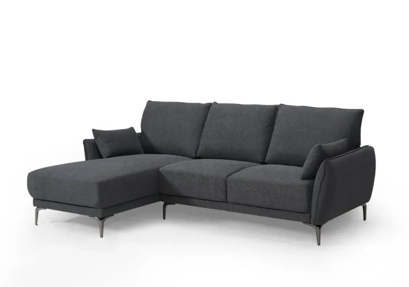 VI Kayla Fabric Upholstered 2 Seater Sofa with Chaise