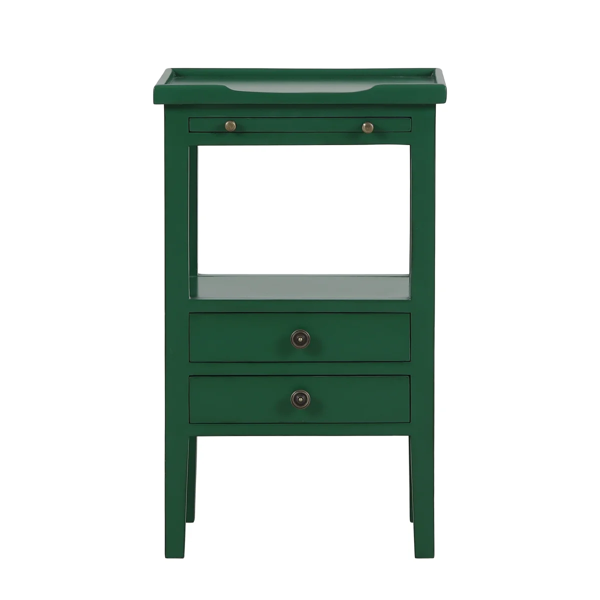 CR Eton Solid Timber 2 Drawer Bedside Table
