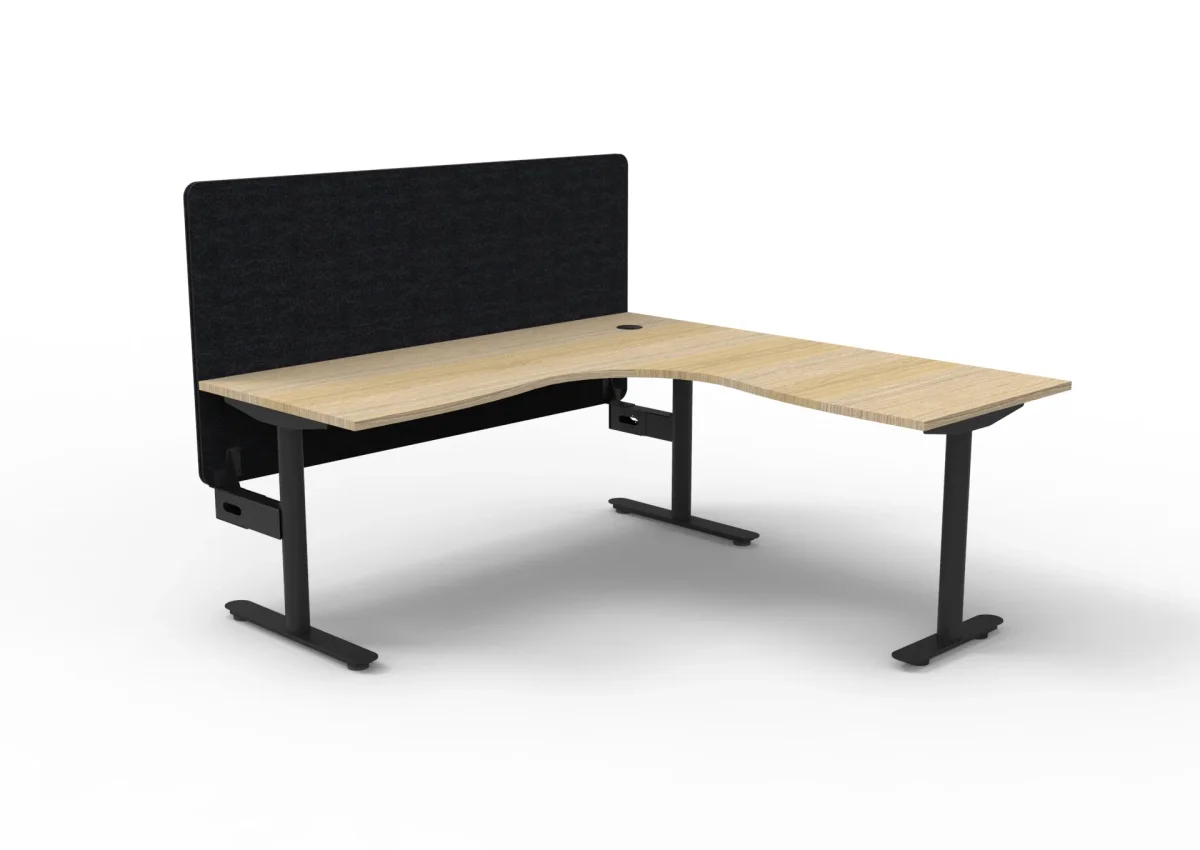 RL Halo Static Corner Workstation with Eco Panel Screen thumbnail 8