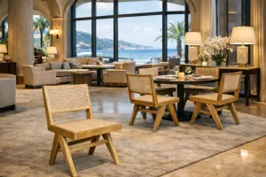 MF Pier Timber Framed with Natural Rattan Dining Chair thumbnail 6