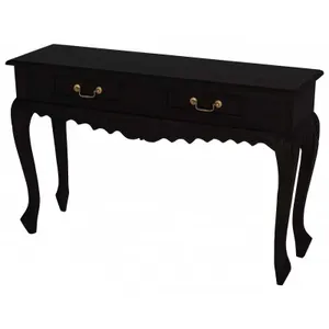 CT Seine Carved Solid Timber 2 Drawer Sofa Table thumbnail 13