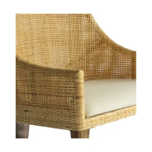 CR Tennessee Timber Framed Rattan Dining Chair thumbnail 13