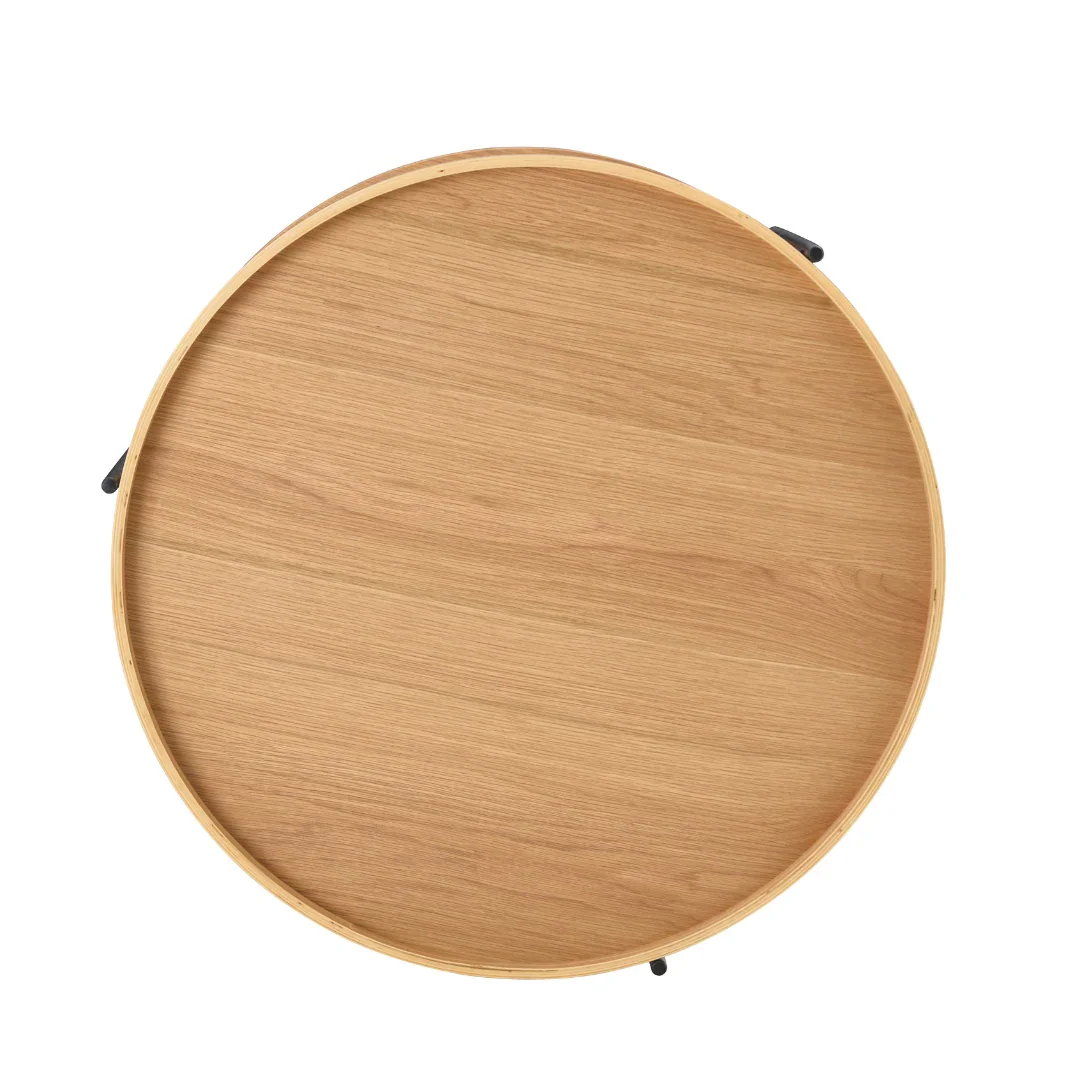BT Giorgio Round Coffee Table with Shelf
