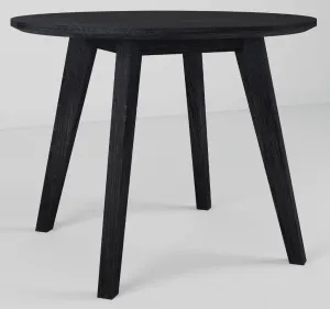 VI Ella Solid Timber Round Dining Table with Fabric Seated 4 Chairs Set thumbnail 2