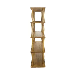 CR Carlos Solid Timber 4 Shelf Bookcase thumbnail 4