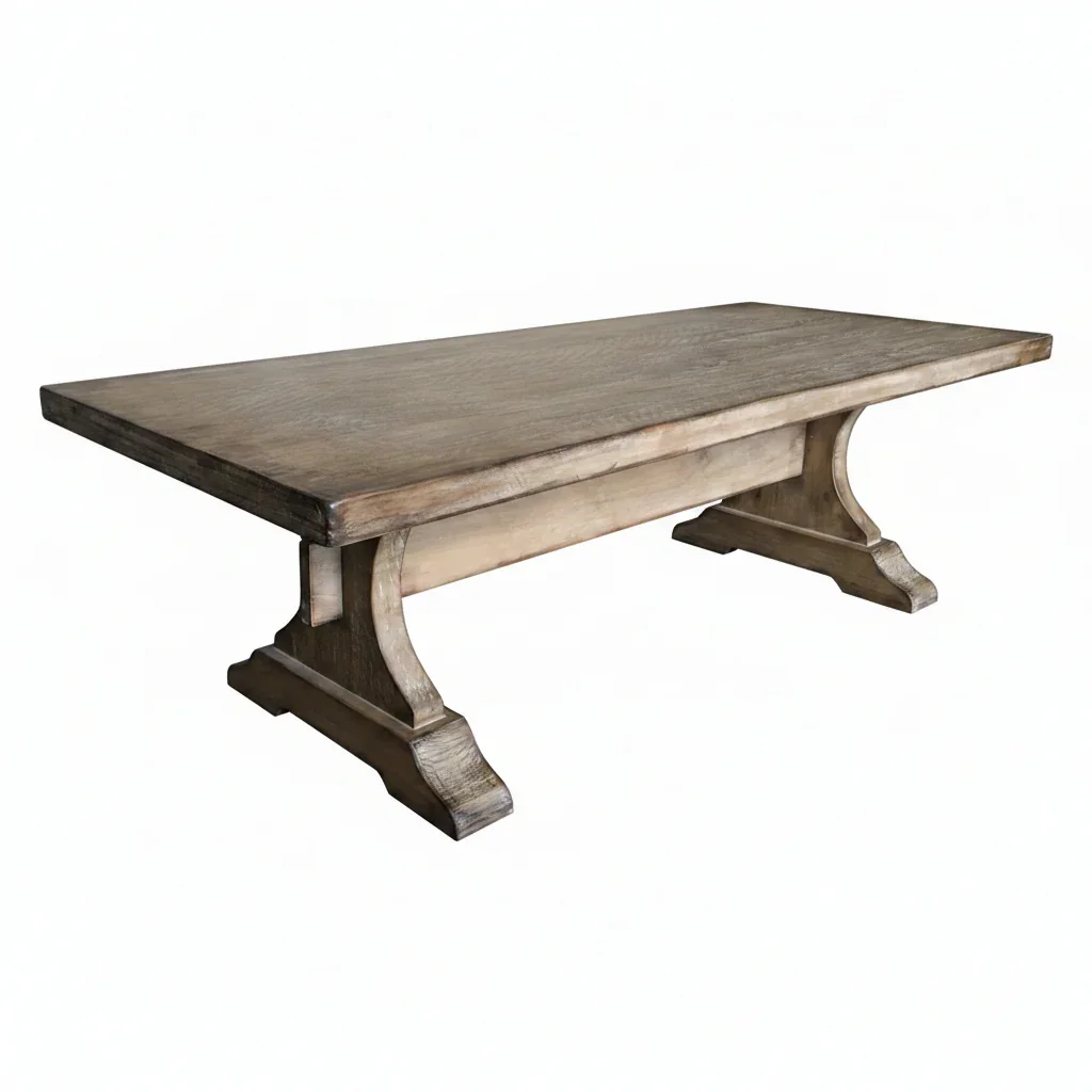 MF Chapel Recycled Oregon Timber Antique Look Dining Table