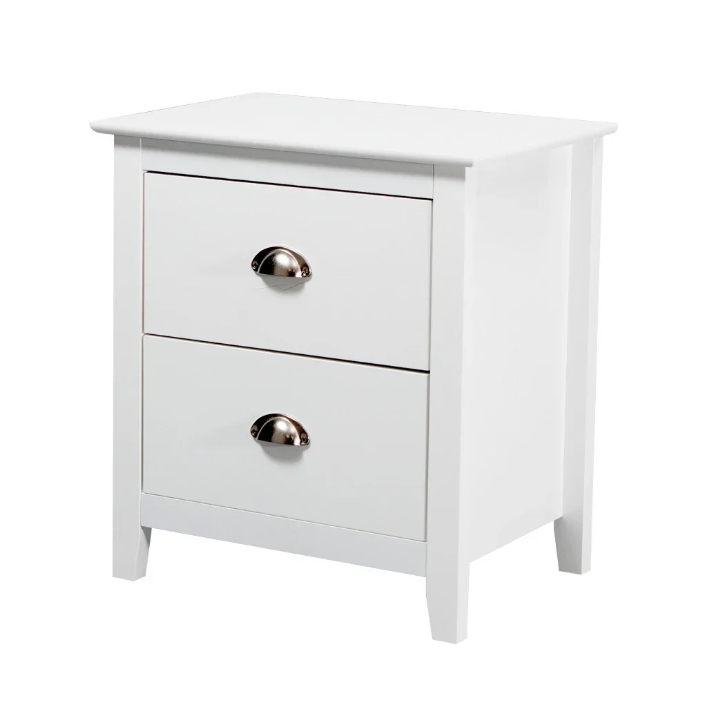 VI Costway 2 Drawer Bedside Table