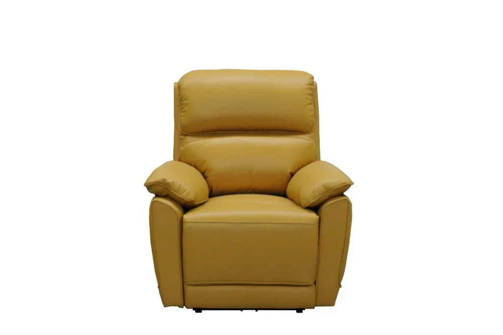 VI York Leather Upholstered Single Seater Recliner Lounge