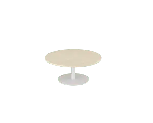 OL Metal Disc Base Round Coffee Table thumbnail 4