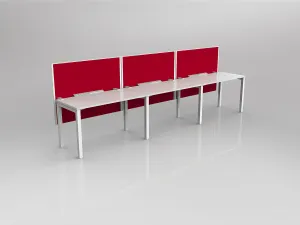 OL Axis 3 User Single Sided Workstation with Hung Screen - Breathe Fabric thumbnail 10