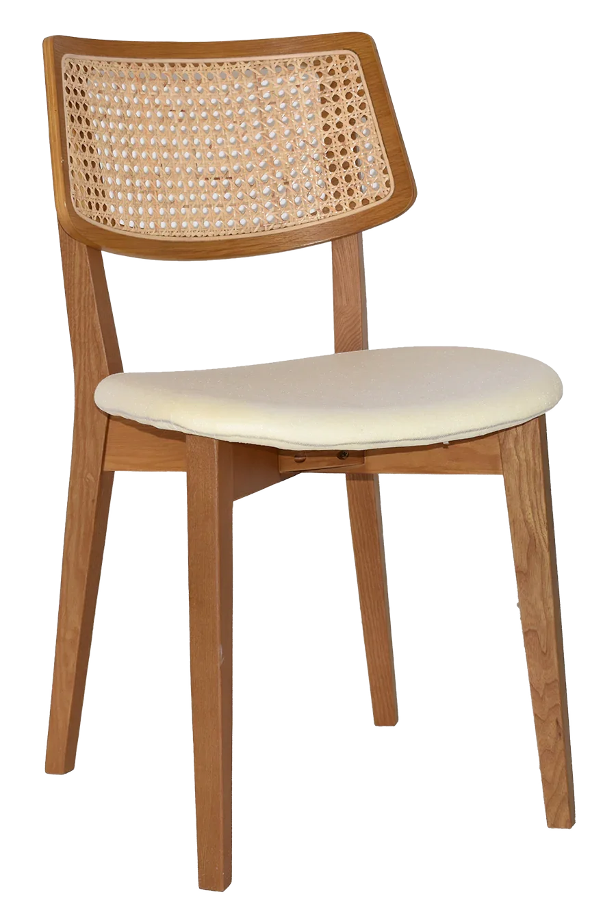 EZ Phoenix Solid Timber Framed Rattan Back Hospitality Dining Chair