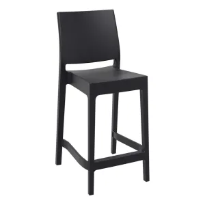 FL Maya Hospitality Outdoor Stackable Bar Stool thumbnail 2