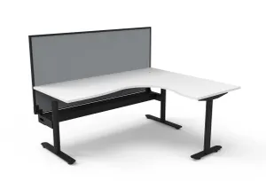 RL Halo Static Corner Workstation with Aluminium Framed Screen thumbnail 16