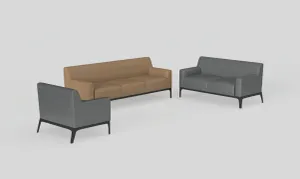OL Cedar PU Leather Upholstered 3 Seater Breakout Lounge thumbnail 7