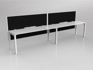 OL Axis 2 User Single Sided Workstation with Hung Screen - Splice Fabric thumbnail 5