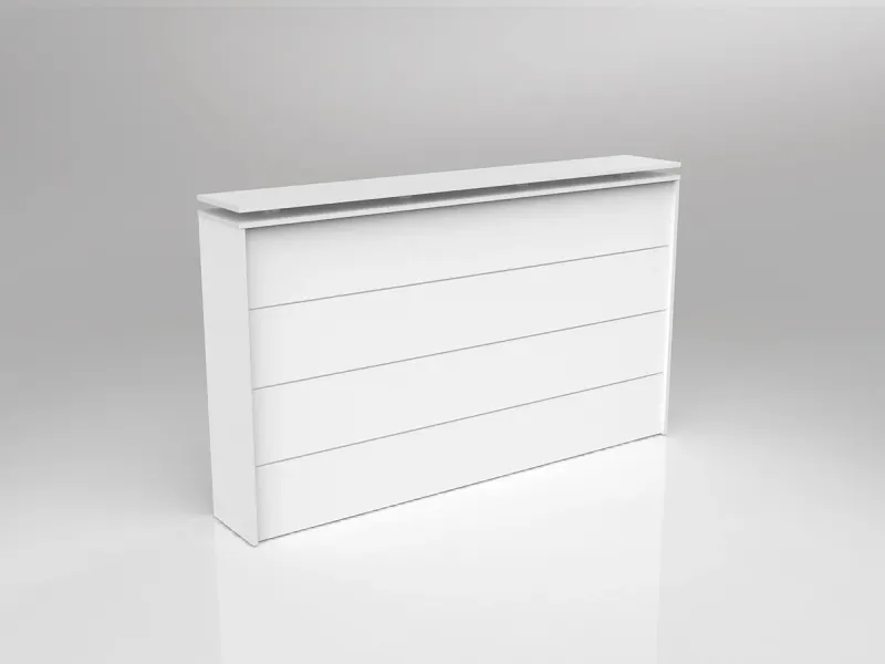 OL Axis Straight Reception Counter with Poptop Facade 1800mm