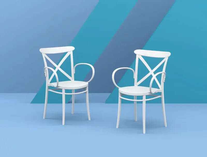FL Cross Back XL Hospitality Outdoor Armchair