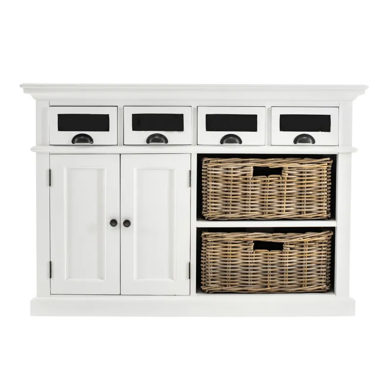 NS Halifax Solid Timber 2 Door 4 Drawer Kitchen Buffet