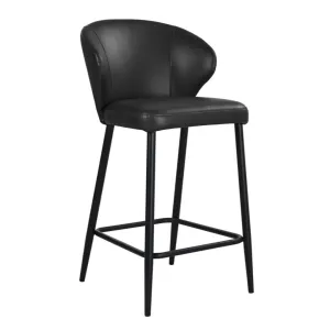 VI Sierra PU Leather Upholstered Metal Leg Bar Stool thumbnail 2