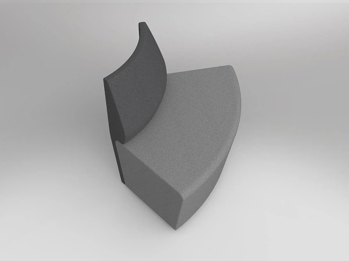 OL Motion Loop Curved 60° Reception Area Lounge Inner Backrest