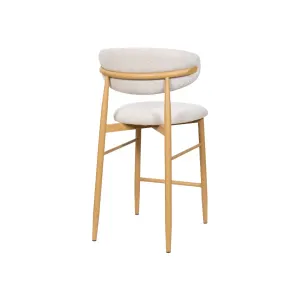 VI Louis Fabric Upholstered Metal Leg Bar Stool thumbnail 10