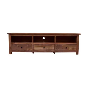 VI Kensington Parquetry MKII TV Unit 3 Drawers – Oak thumbnail 1