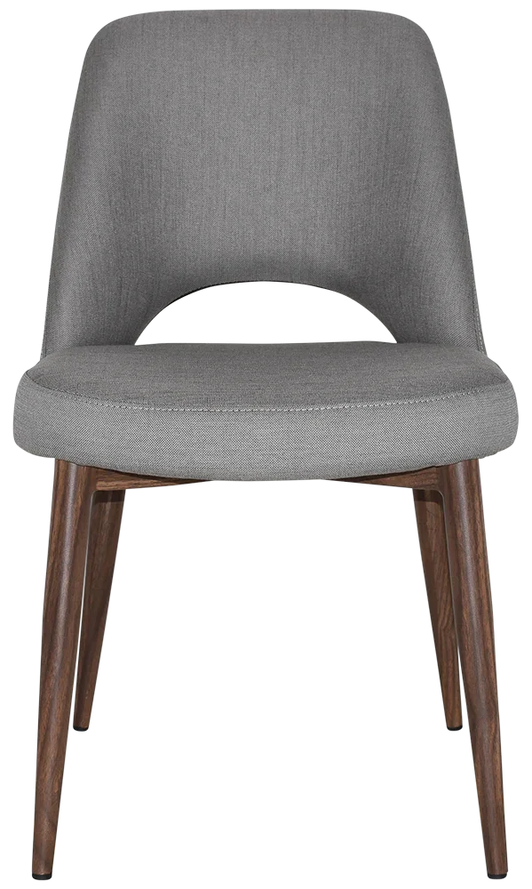 EZ Albury Walnut Colour Metal Leg Upholstered Hospitality Dining Chair