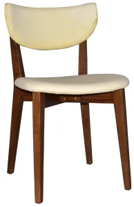 EZ Rialto Light Walnut Stained Solid Timber Framed Hospitality Dining Chair thumbnail 3