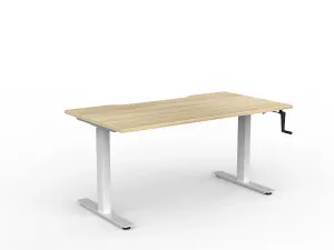 OL Agile Winder Height Adjustable Desk - White Frame thumbnail 18