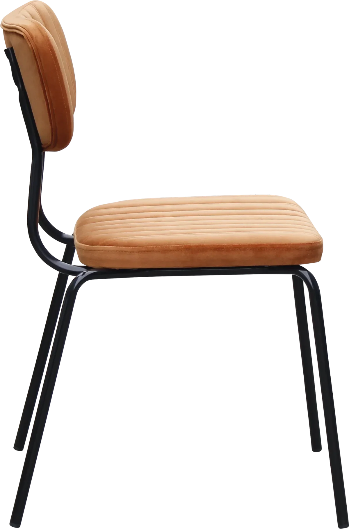 FL Tiramisu Velvet Upholstered Black Leg Hospitality Function Chair