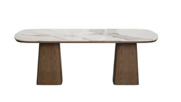 BT Soraya 9pce 2.4m Dining Table with Italia Leather Chair Kit