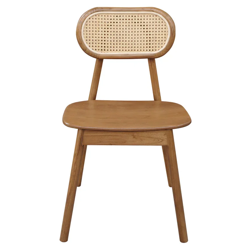CT Kelly Solid Timber Rattan Back Dining Chair