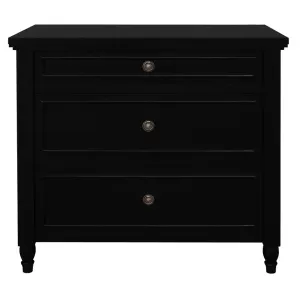 CT Beau Solid Timber 3 Drawer Bedside Table thumbnail 9