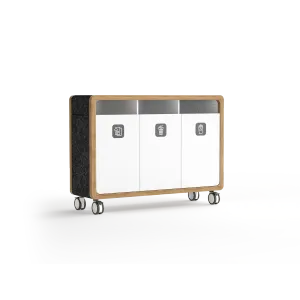 OL Rover Mobile Rubbish Bin with Acoustic Pinnable Board thumbnail 2