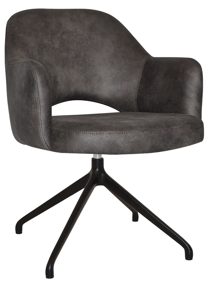 EZ ARM CHAIR ALBURY TRESTLE V2 BLACK