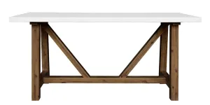 VI Estrella Timber Leg Polycement Top Outdoor Bar Table thumbnail 1
