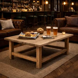 MF Pioneer Solid Timber Rectangular Coffee Table thumbnail 4