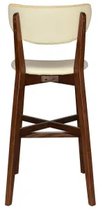 EZ Rialto Light Walnut Stained Solid Timber Framed Barstool thumbnail 10