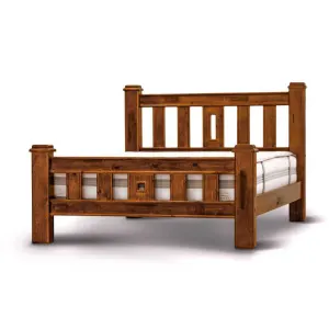 VI Jamaica Solid Timber Traditional Design Queen Bed Frame thumbnail 1