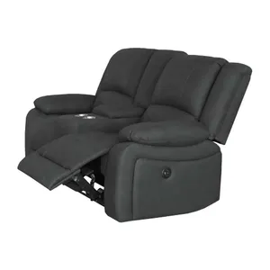 VI Captain 2 Seater Fabric Electric Recliner Lounge with Console thumbnail 8