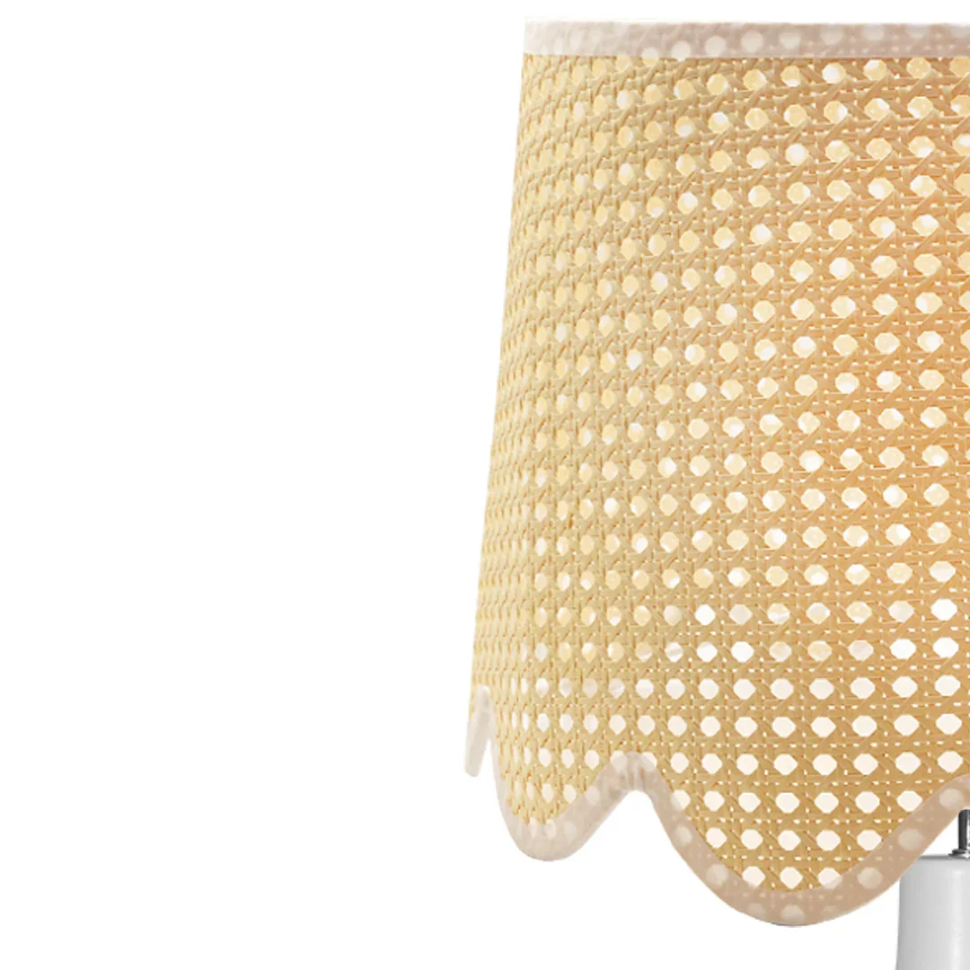 SH Scallop Paper Weave Shade Lamp (Set 2)